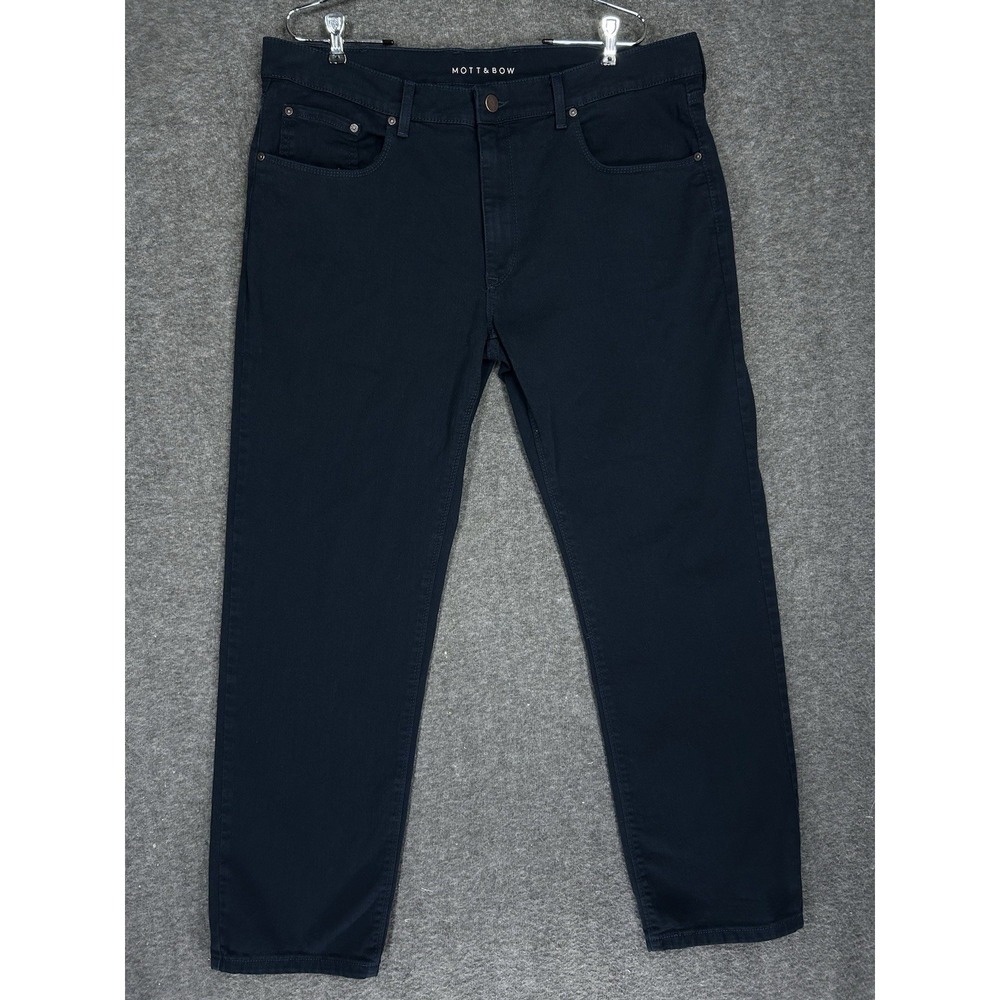 Mott & Bow Jeans Mens 38x30 Navy Blue Mercer Slim Fit Stretch Denim